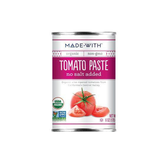 Made With Tomato Paste No Salt Added, 6 Oz (Pack of 24)