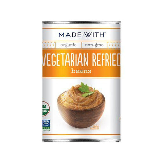 Made Wish Vegetarian Refried Beans, 15 Oz (Pack of 12)